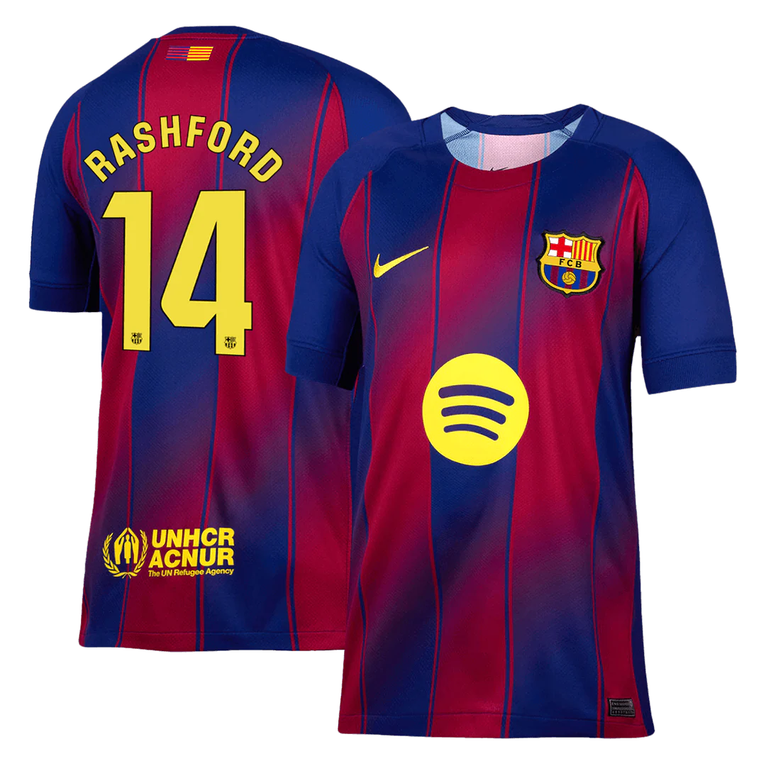 RASHFORD #14 Barcelona Home Soccer Jersey 2025/26