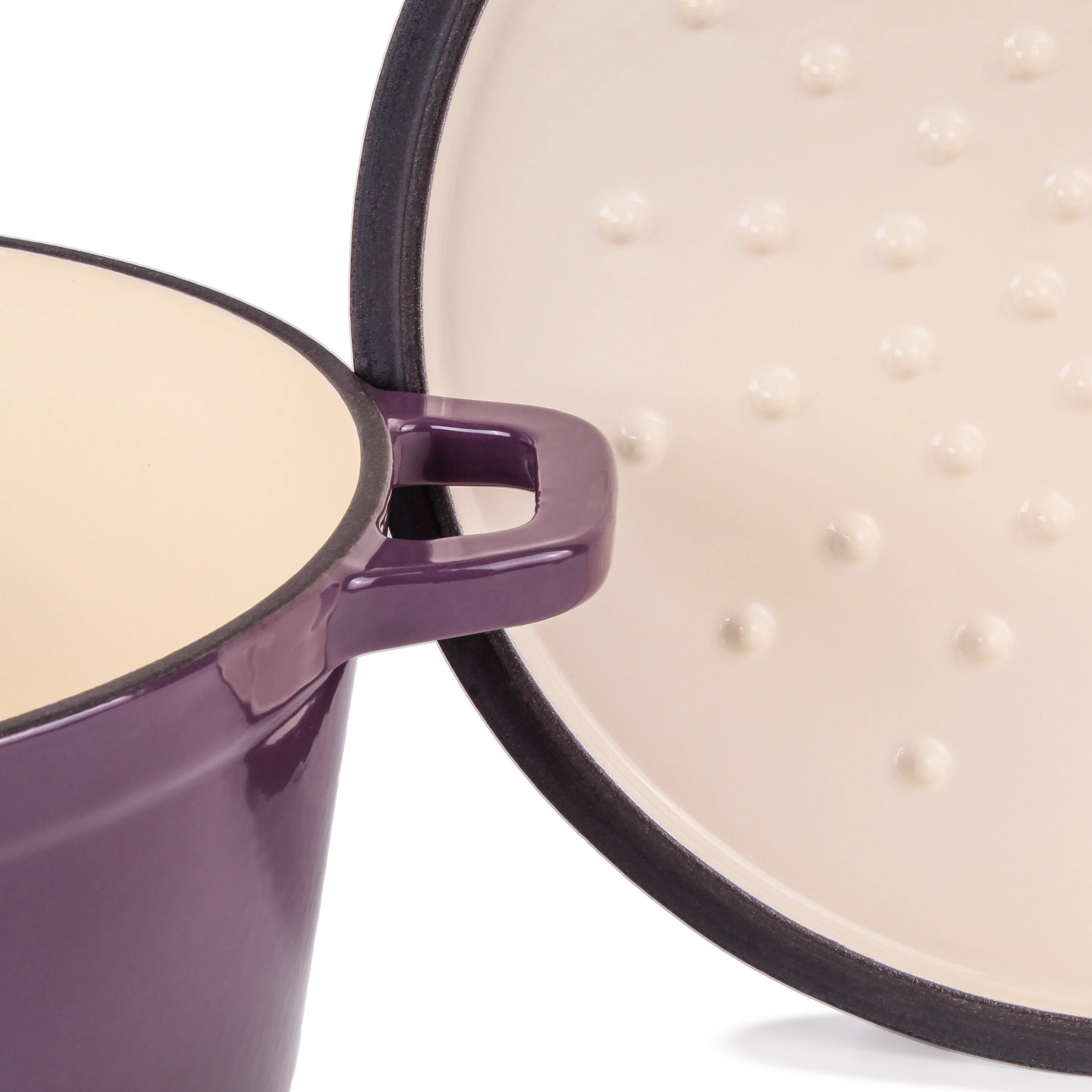 BergHOFF Neo 4Pc Cast Iron Set: 3qt. Covered Dutch Oven & 7qt. Covered Stockpot, Blue
