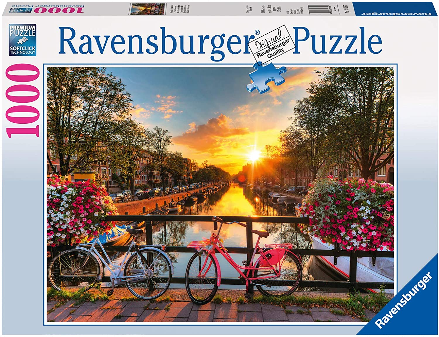 Bicycles In Amsterdam – 1000 Piece Jigsaw Puzzle (Ravensburger)