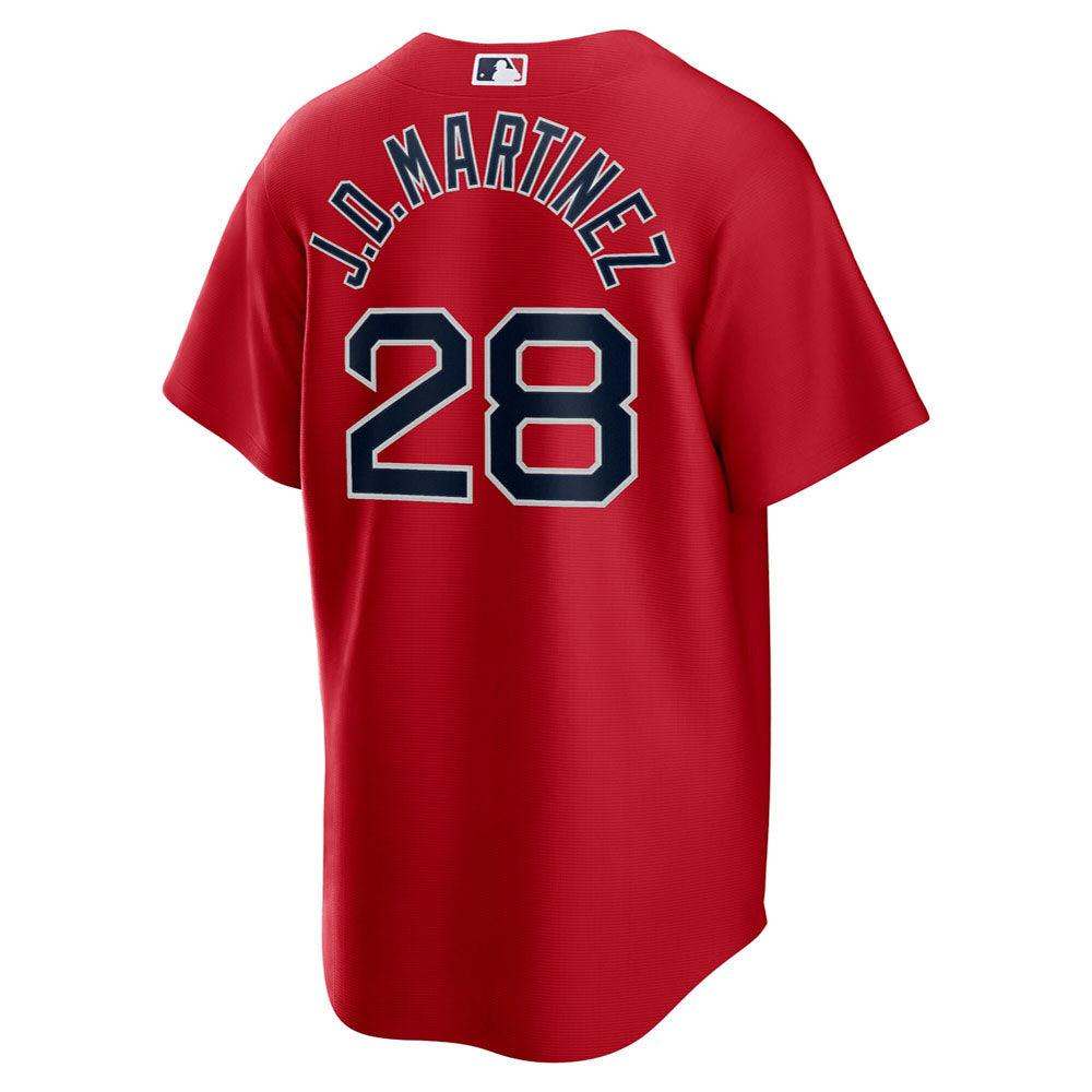 Men's Boston Red Sox J.D. Martinez Alternate Player Name Jersey - Red