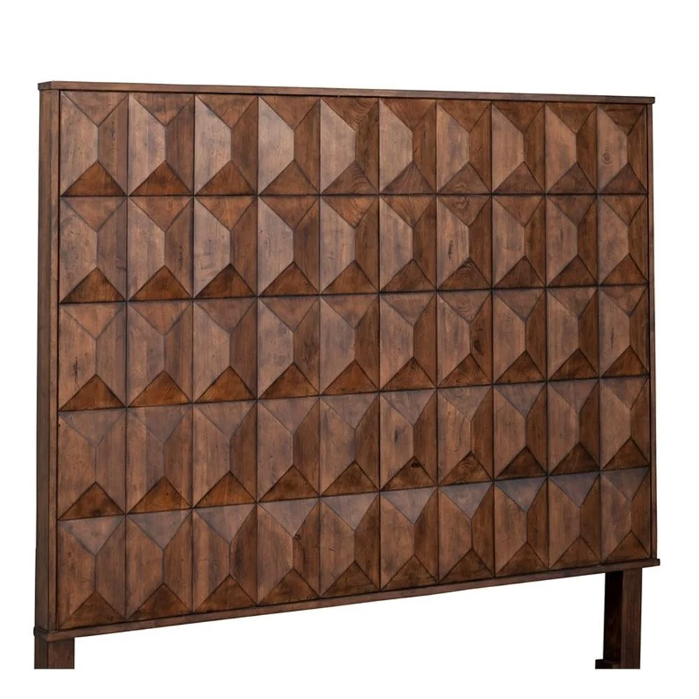 Home Square 2-Piece Set with Trig Queen Panel Bed & 6 Drawer Dresser