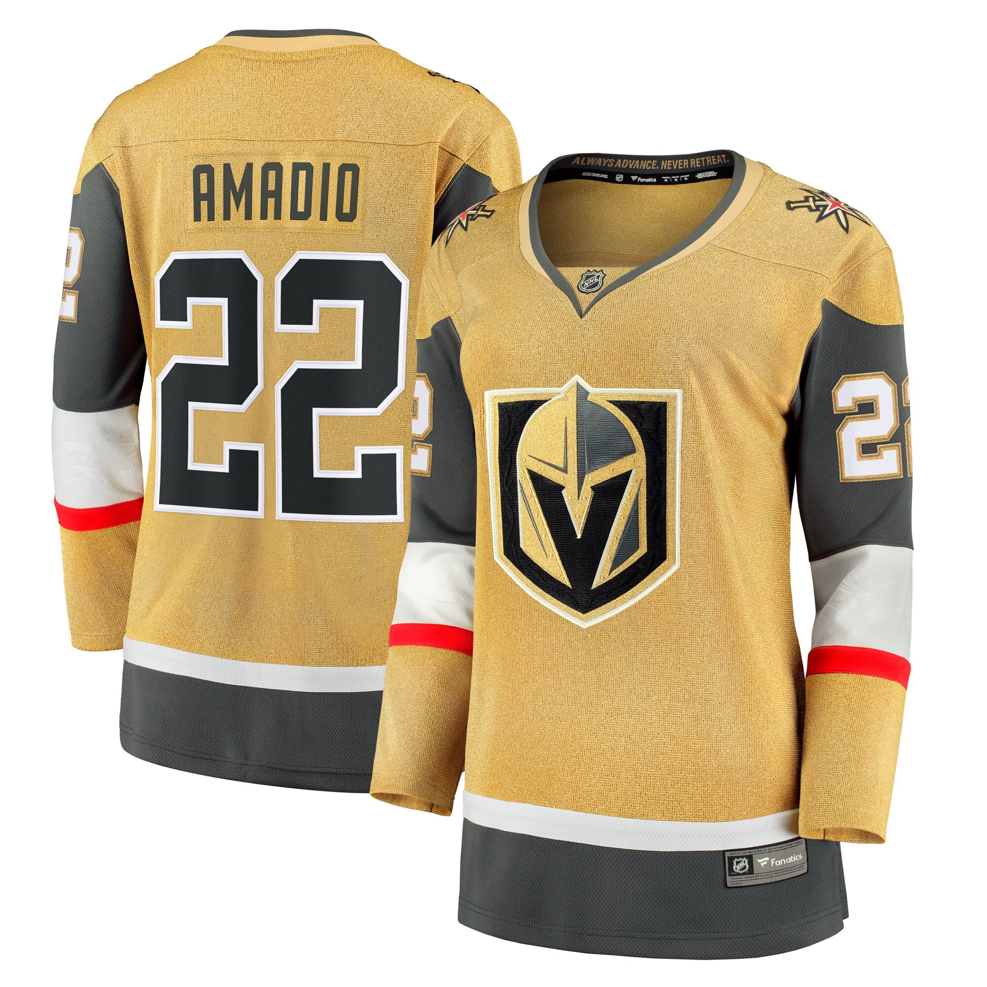 Michael Amadio Vegas Golden Knights Fanatics Women’s Alternate Breakaway   Jersey – Gold