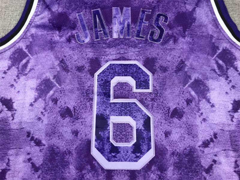 Lebron James LA Lakers Purple Jersey #6