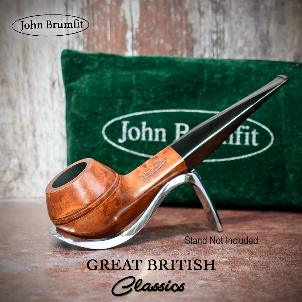 John Brumfit Great British Classics Briar Smoking Pipe - Bulldog