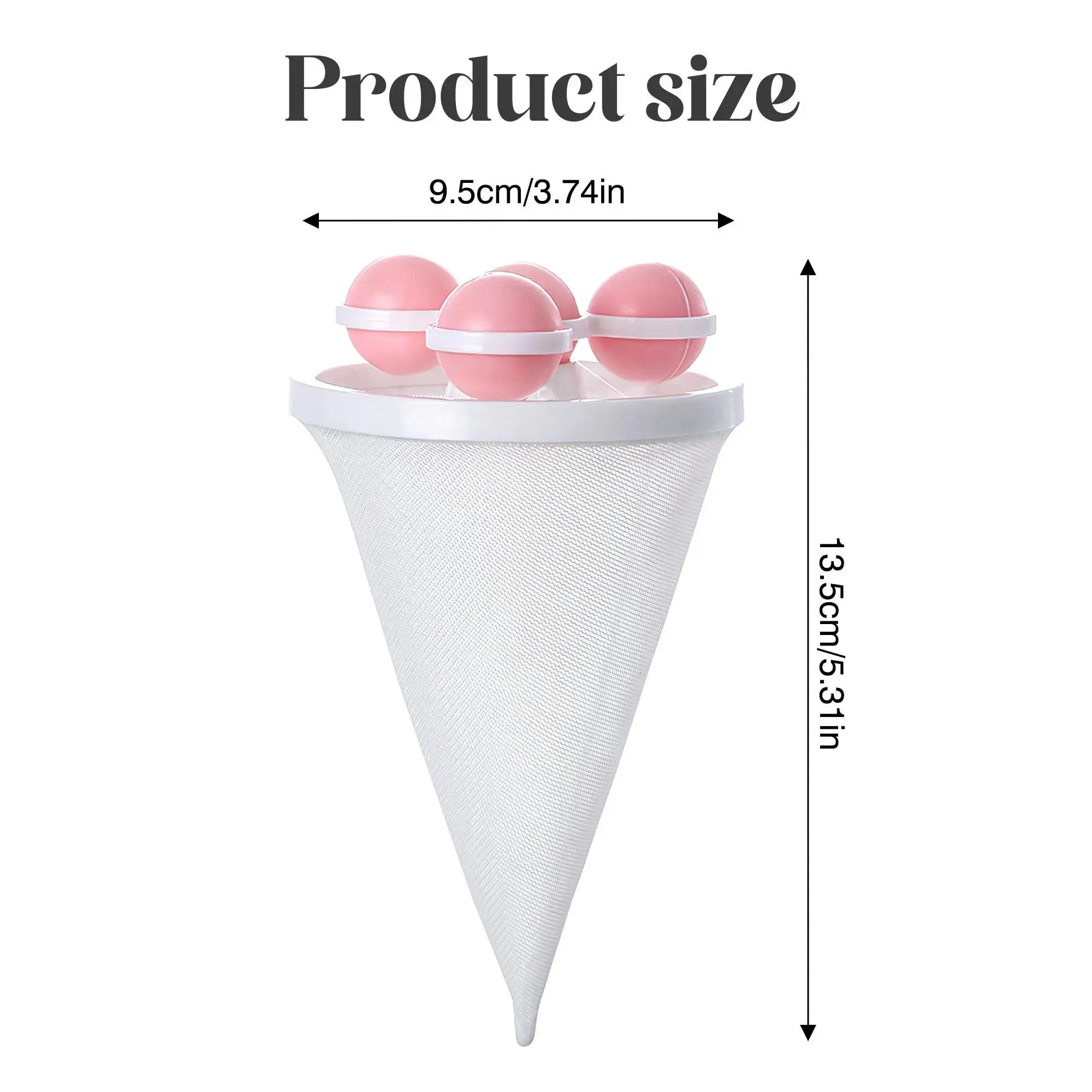 3 Counts Washing Machine Filter Bag, Reusable Floating Hair Filter for Laundry Washer Cotton