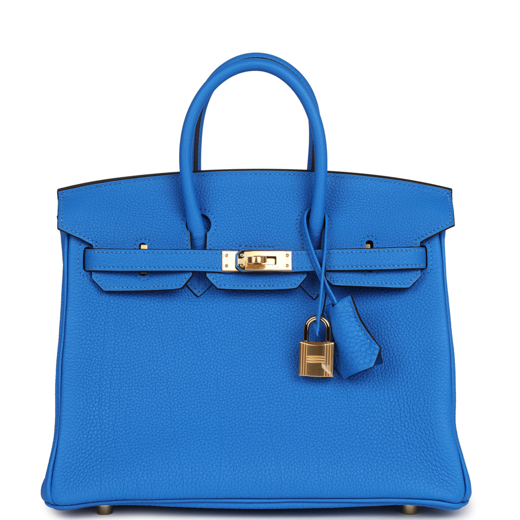 Birkin 25 Bleu Hydra Togo Gold Hardware