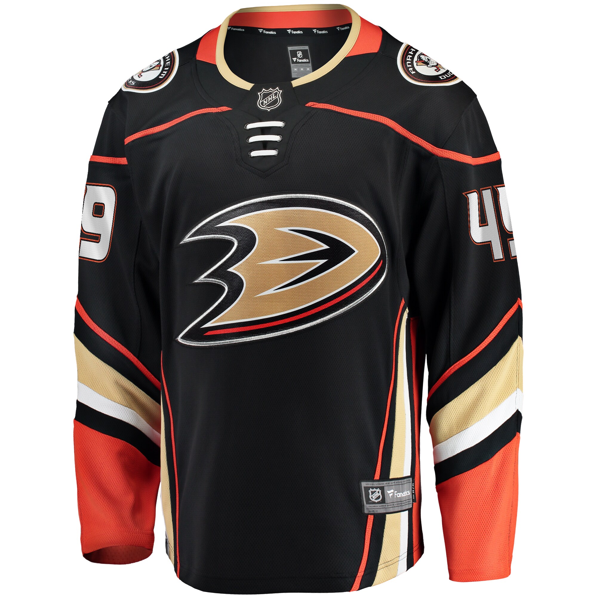 Max Jones Anaheim Ducks Fanatics Home Breakaway Jersey – Black