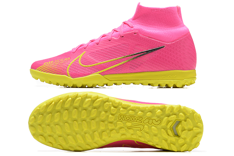 Assassin 15th generation high-top fully knitted waterproof MD air cushion grass spike football shoes