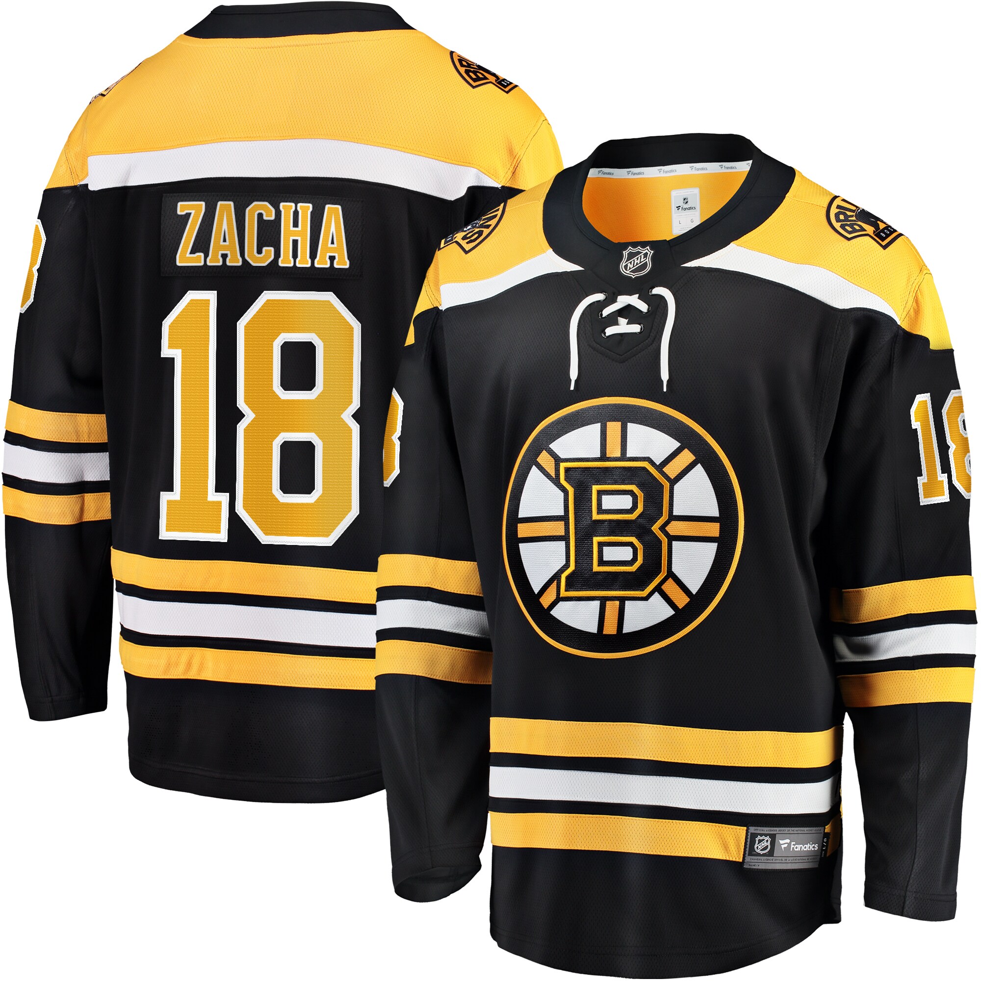 Pavel Zacha Boston Bruins Fanatics Home Breakaway  Jersey – Black