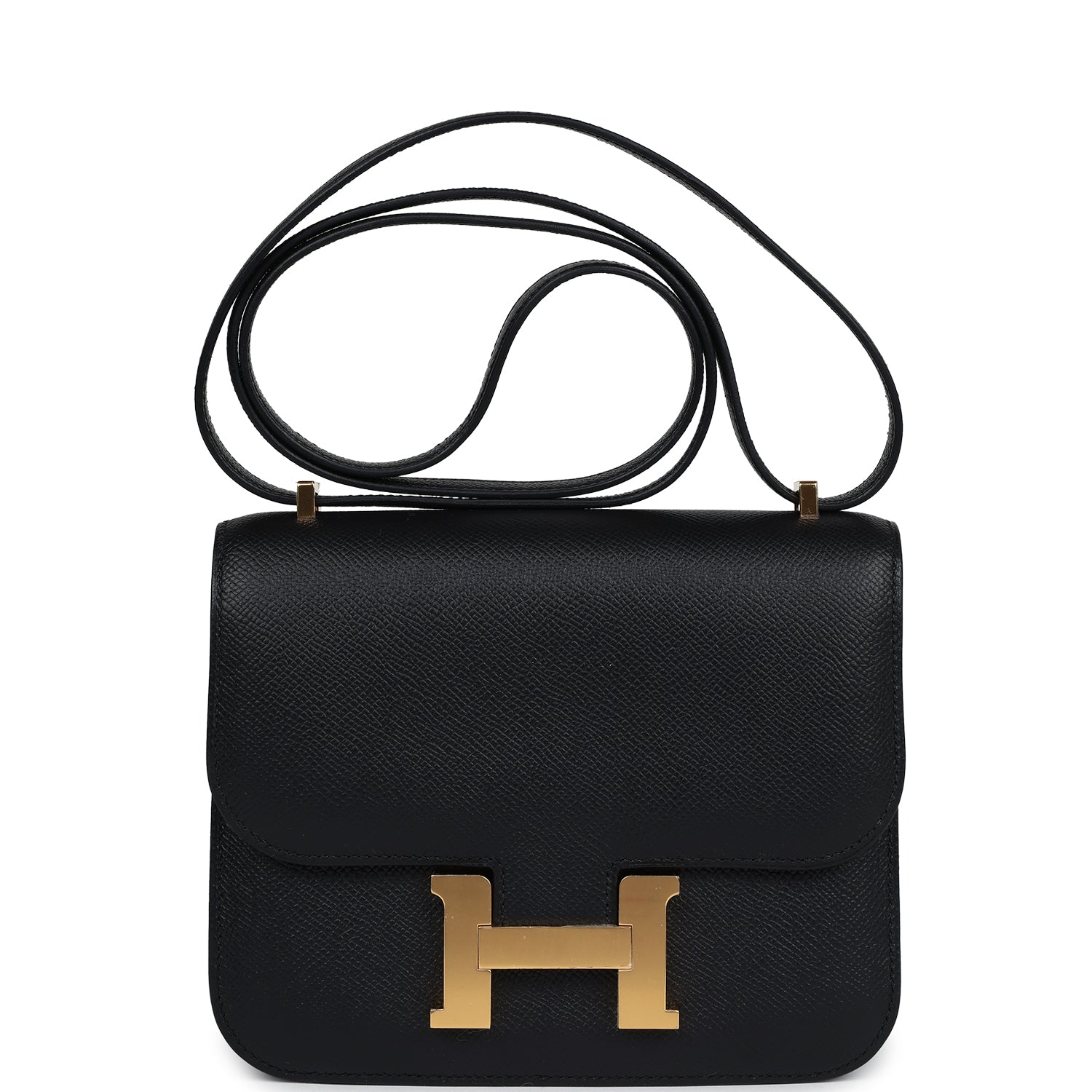 Constance 18 Black Epsom Gold Hardware
