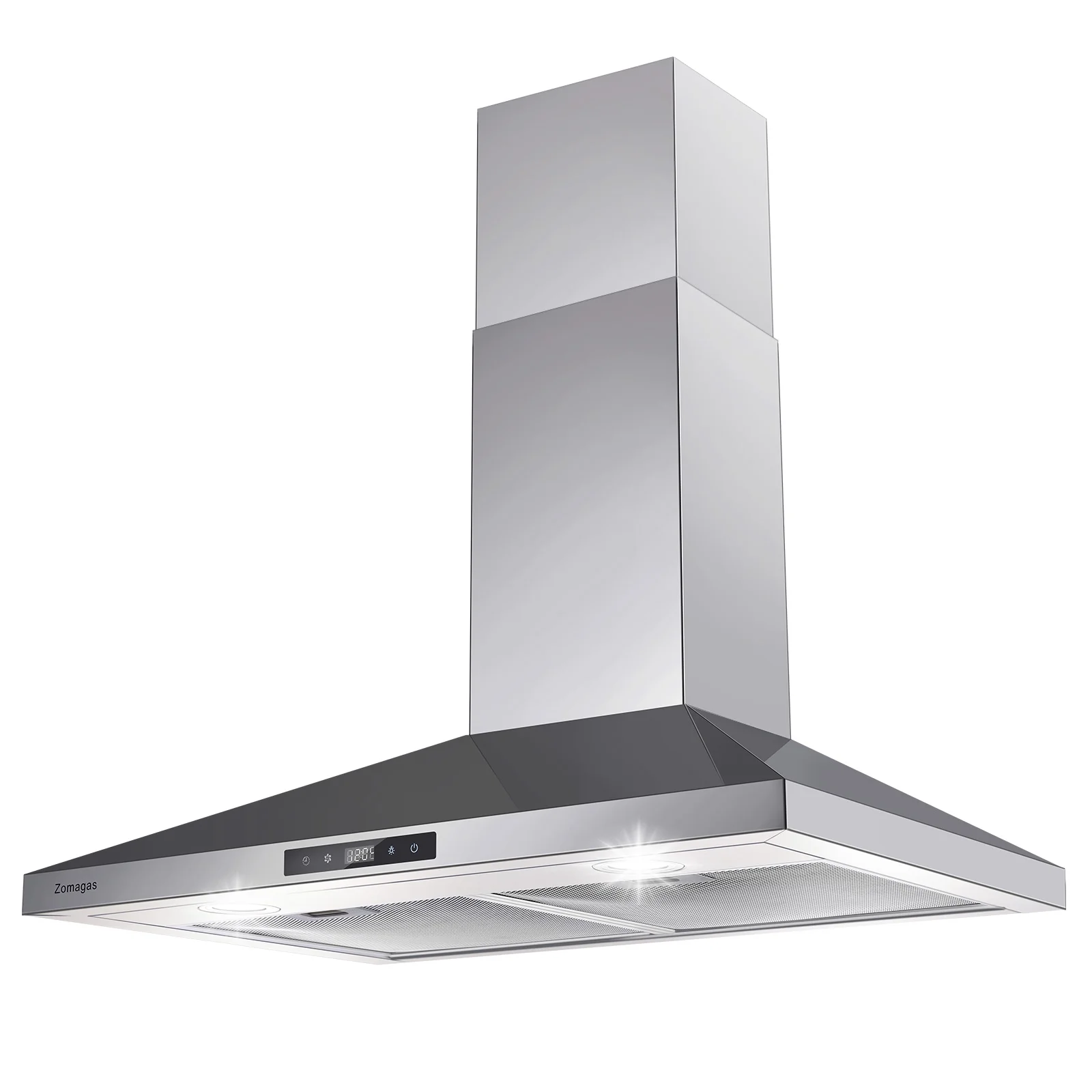 Wall Mount Range Hood 30 inch Stainless Steel Stove Hood Ducted Ductless Vent Hood Touch Control