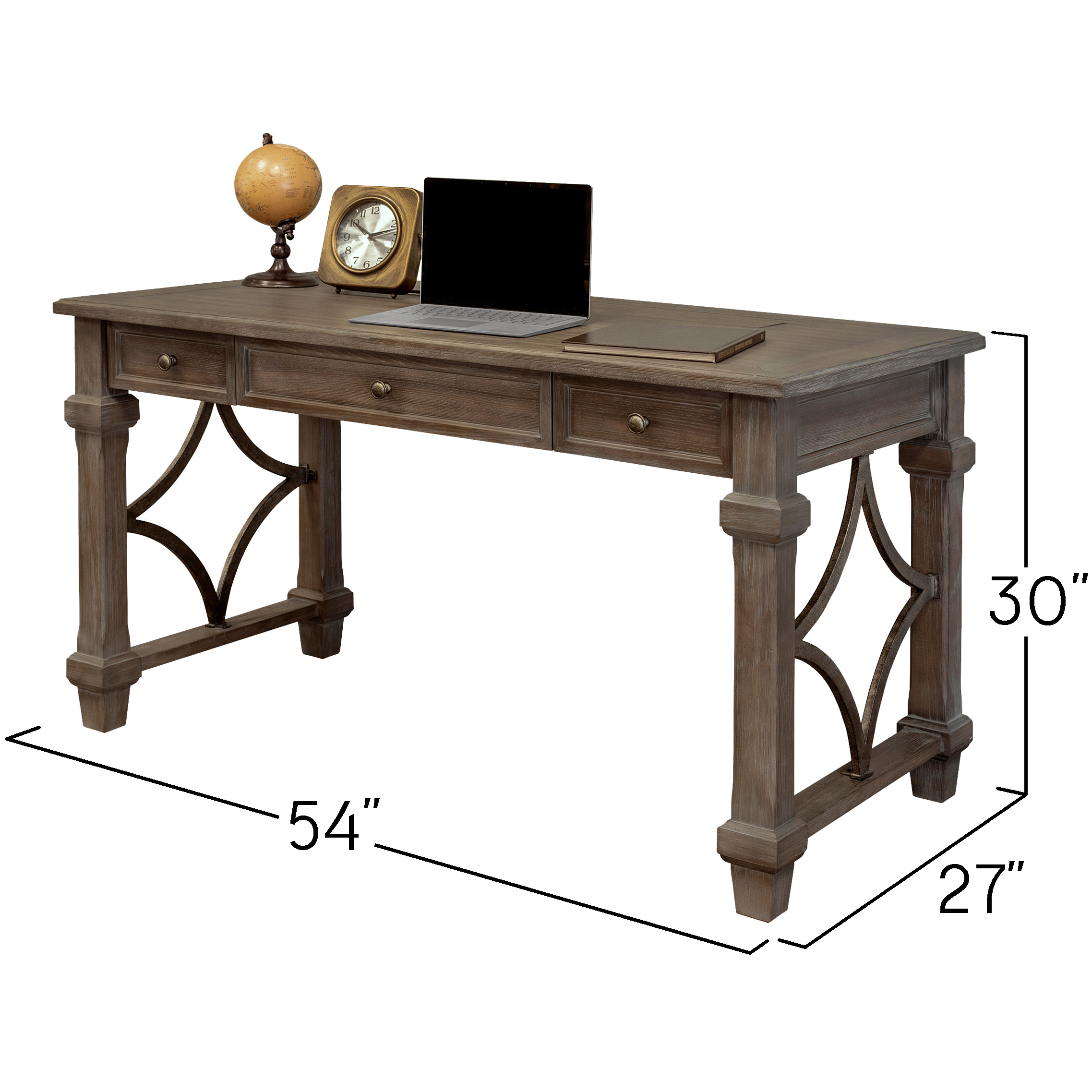 Campton Writing Desk 3-piece Office Suite