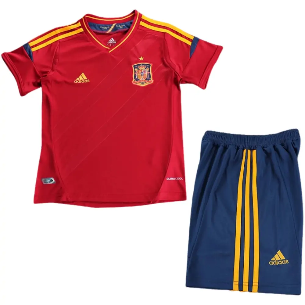 2012 Spain Home Retro Children's Jersey - Fans Edition