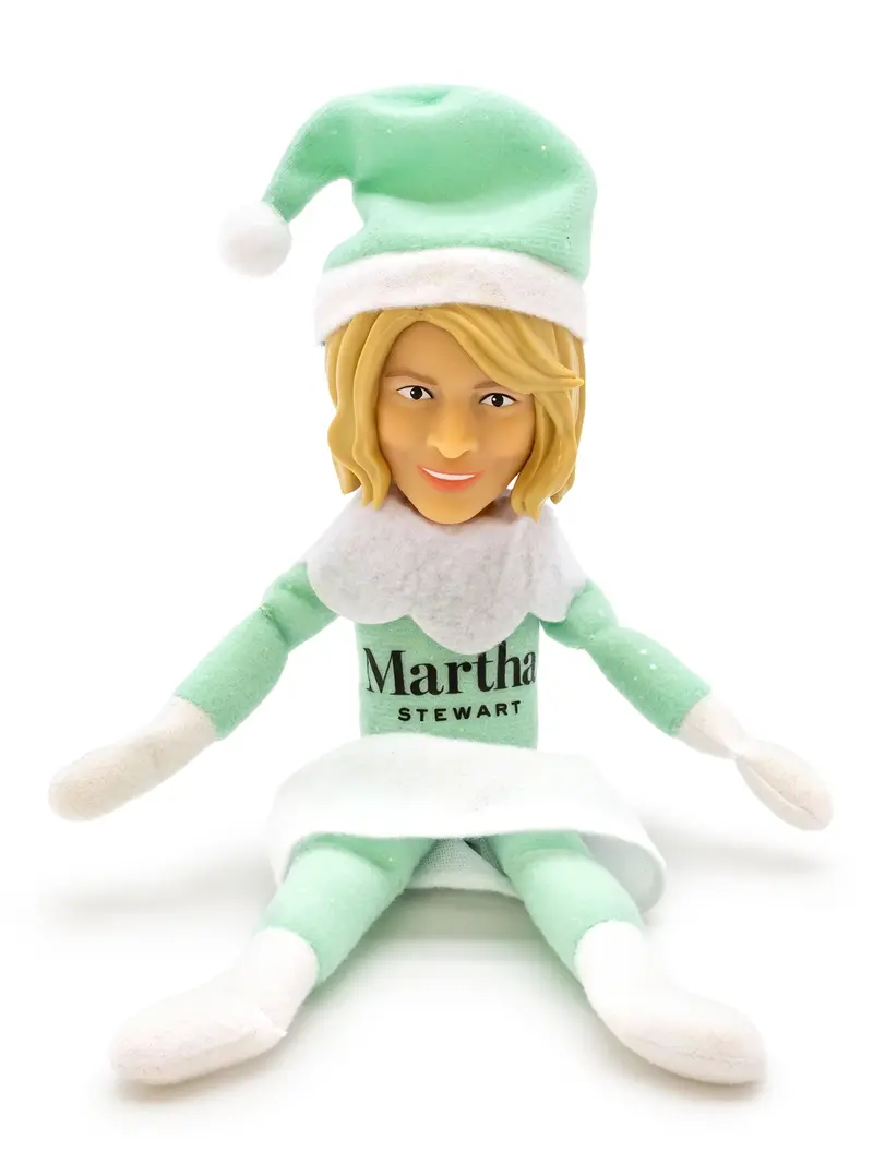 10.5″ Martha Stewart Christmas Plush Figurine with Accessories - Holiday Decor Doll