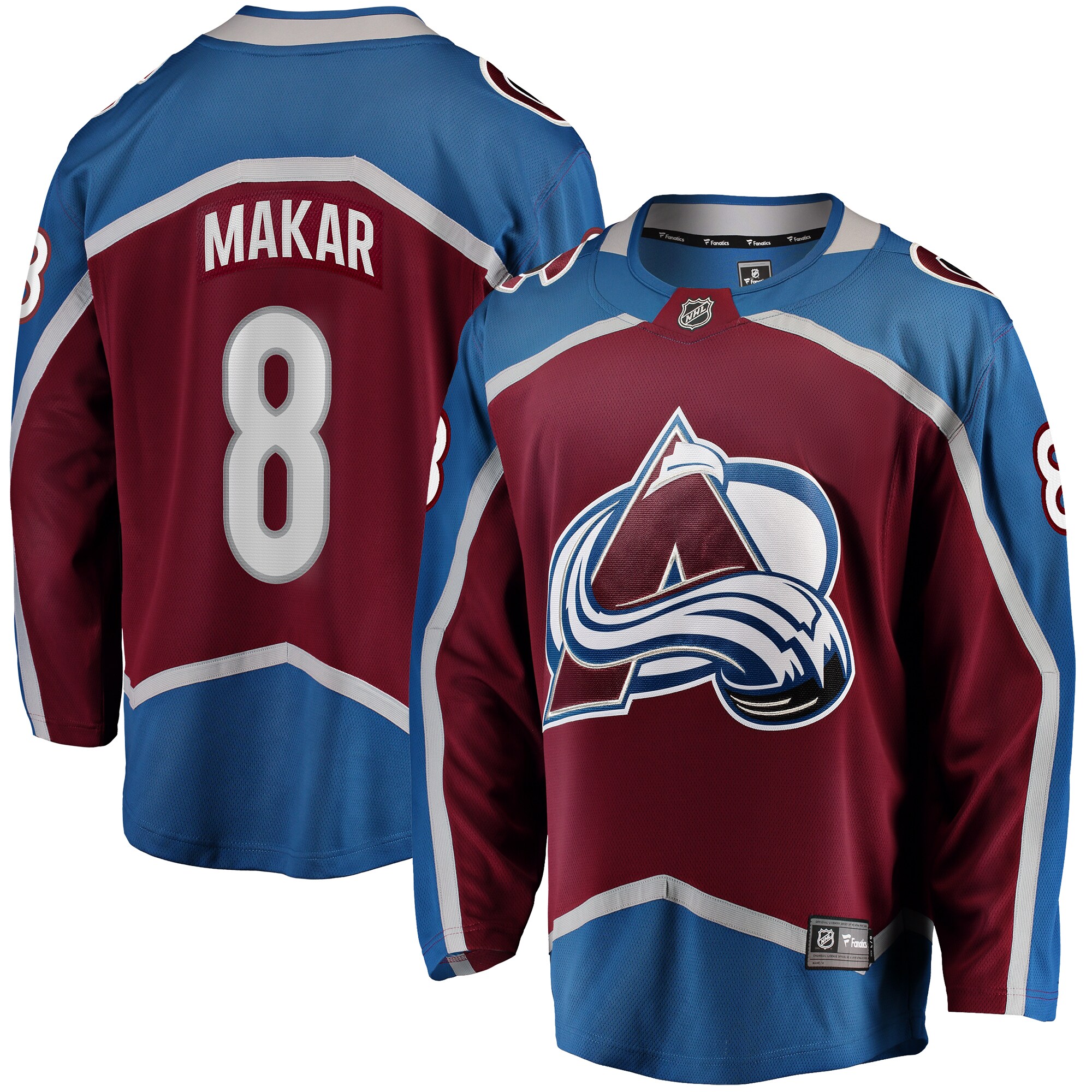 Cale Makar Colorado Avalanche Fanatics Home Breakaway   Jersey – Maroon