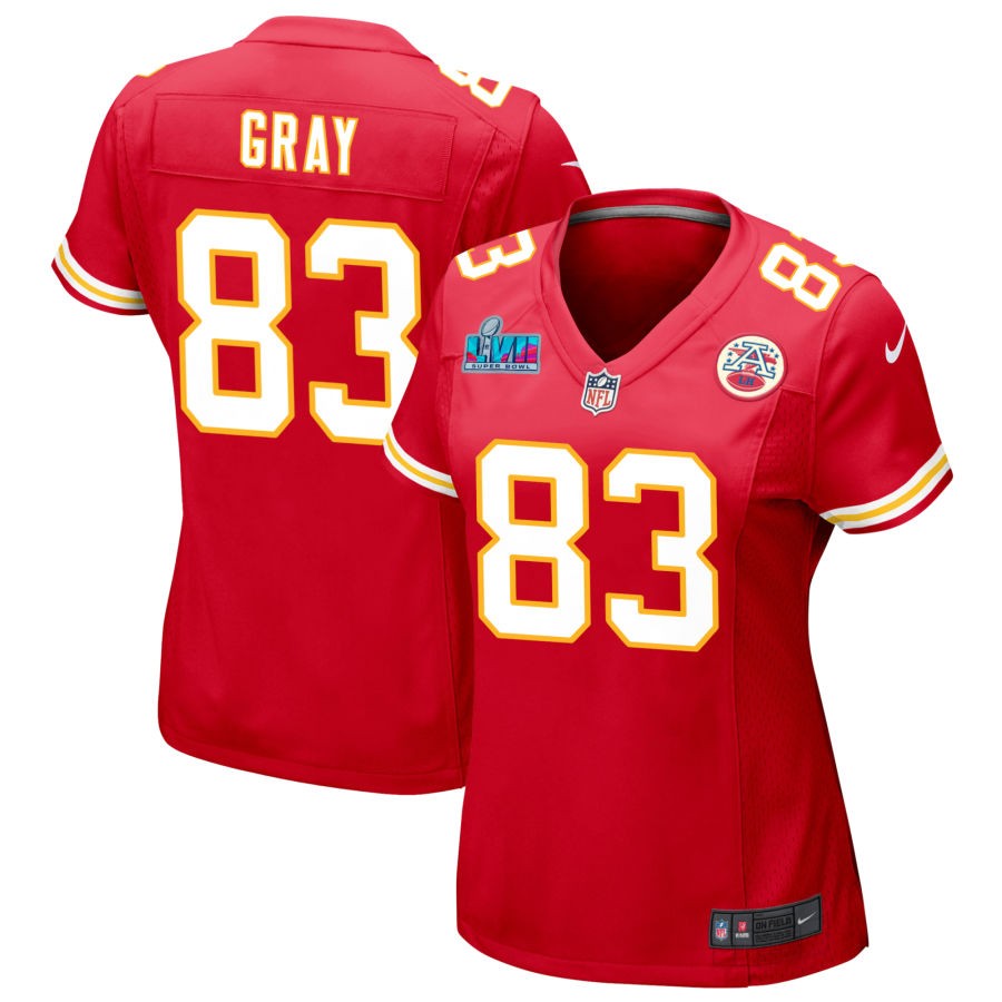 Noah Gray Kansas City Chiefs Nike Women's Super Bowl LVII Game Jersey - Red