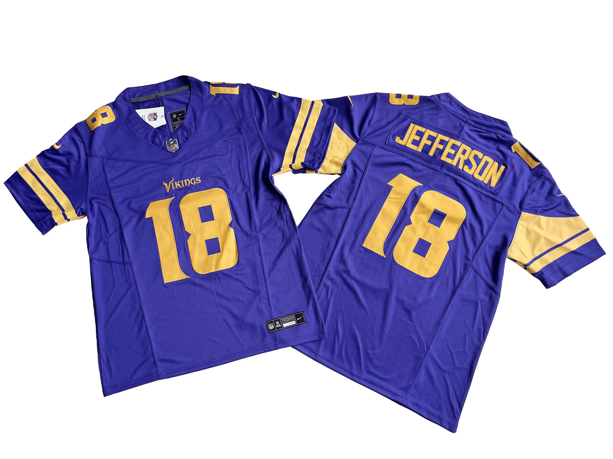 Minnesota Vikings 18# Justin Jefferson Nike Vapor F.U.S.E. Limited Jersey