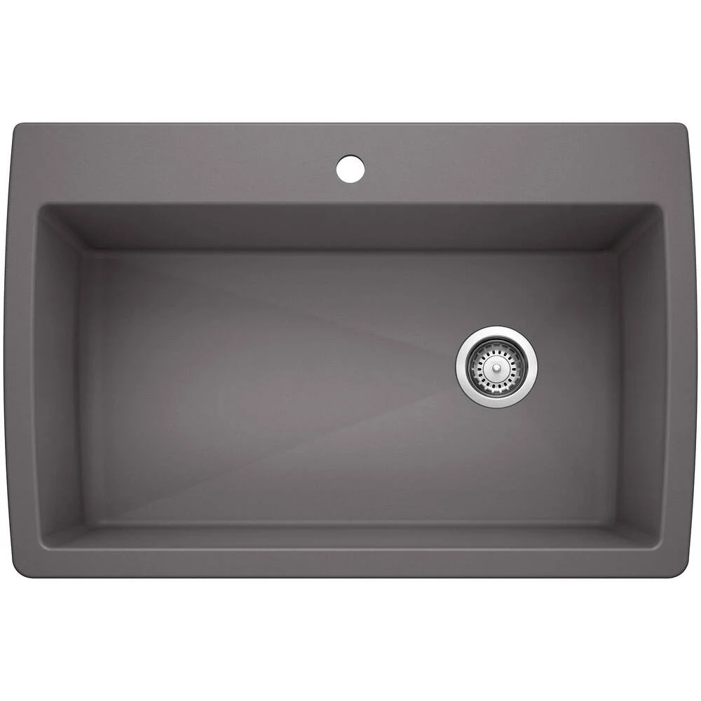 BLANCO DIAMOND Cafe Brown Non-Porous Composite Single Bowl Sink