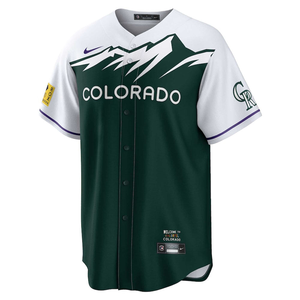 Men's Colorado Rockies Kris Bryant City Connect Replica Jersey - Green