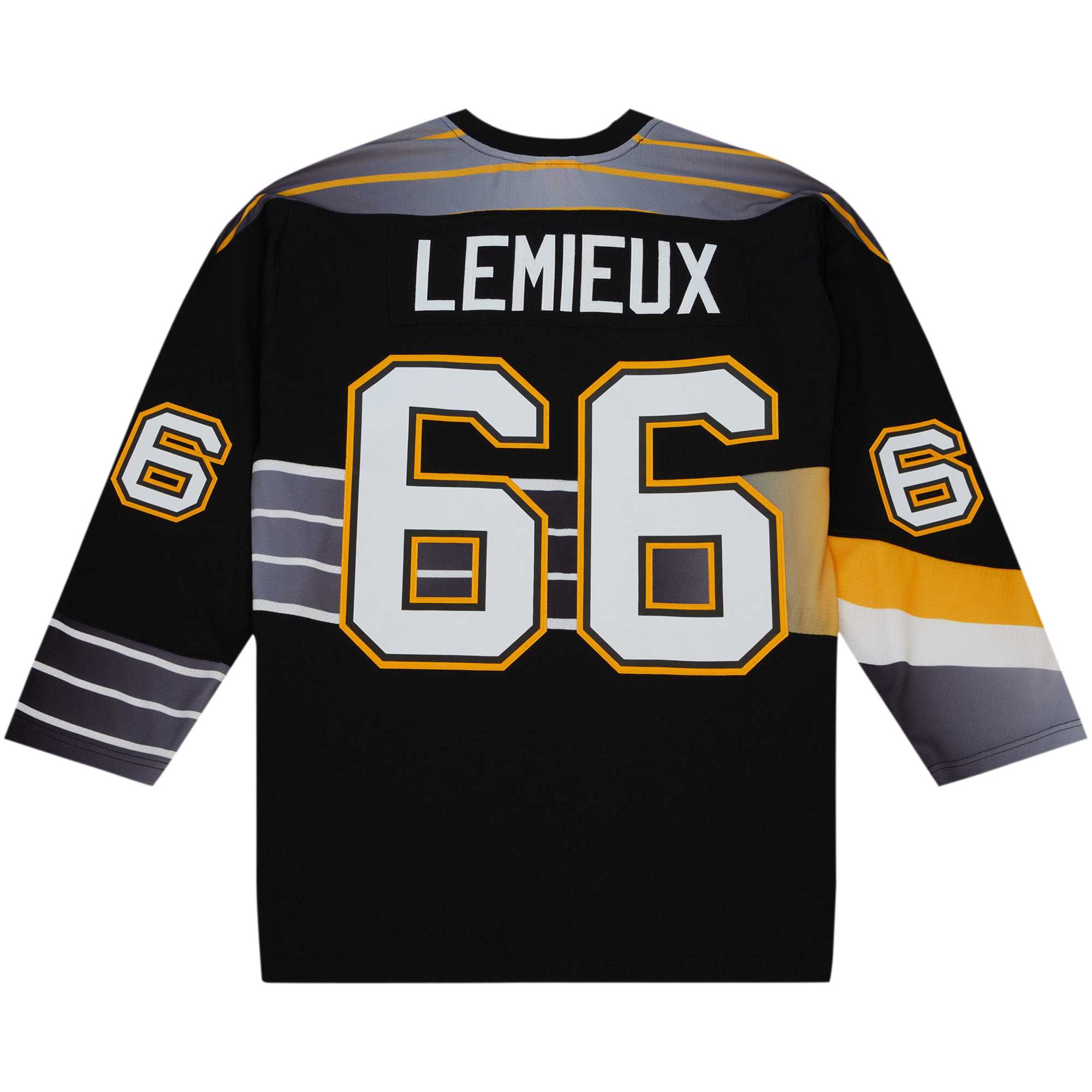 Mario Lemieux Pittsburgh Penguins Mitchell & Ness Captain’s Patch 1996/97 Blue Line   Jersey – Black