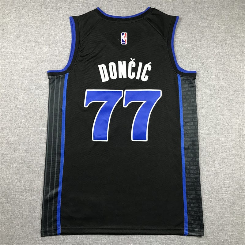 Men's Jersey 2024 Season Mavericks #77 Black City Edition DONCIC