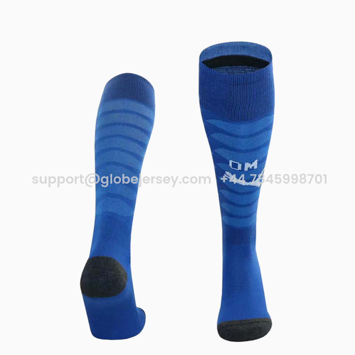Marseille 25-26 Terry cloth sole Third Socks - Blue