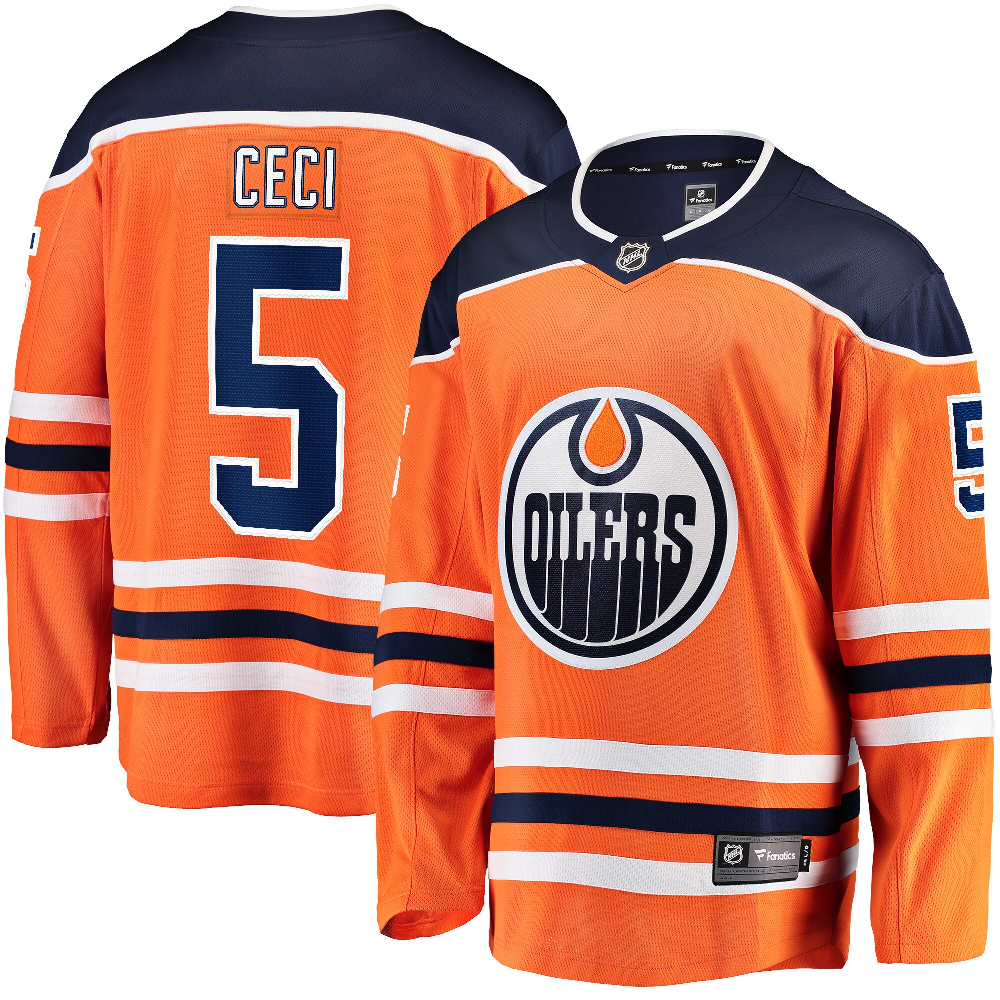 Cody Ceci Edmonton Oilers Fanatics Home Breakaway   Jersey – Orange