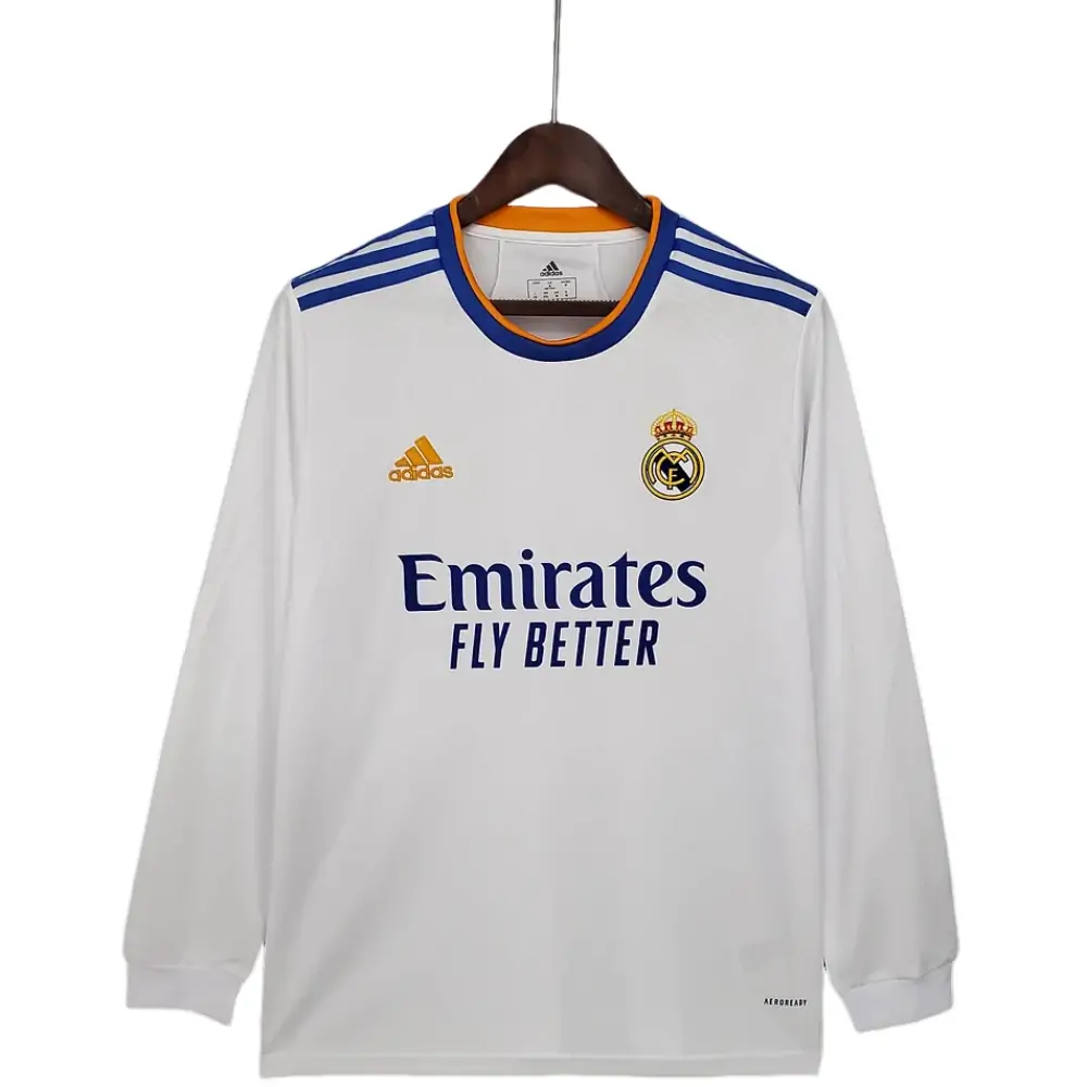 2021/2022 Long Sleeve Real Madrid Home Jersey