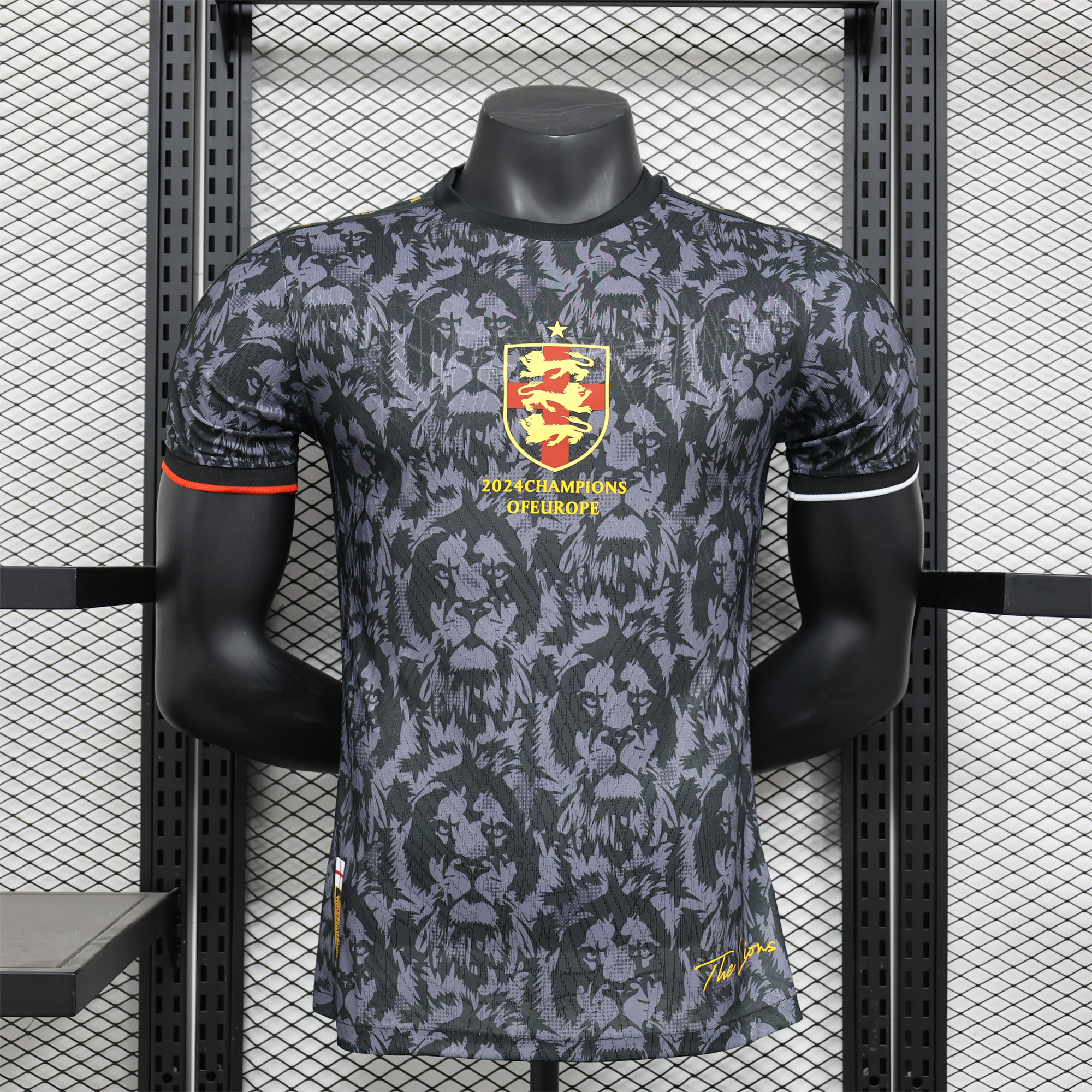 England 2024 Black The Lions Special Edition Jersey - Player Version