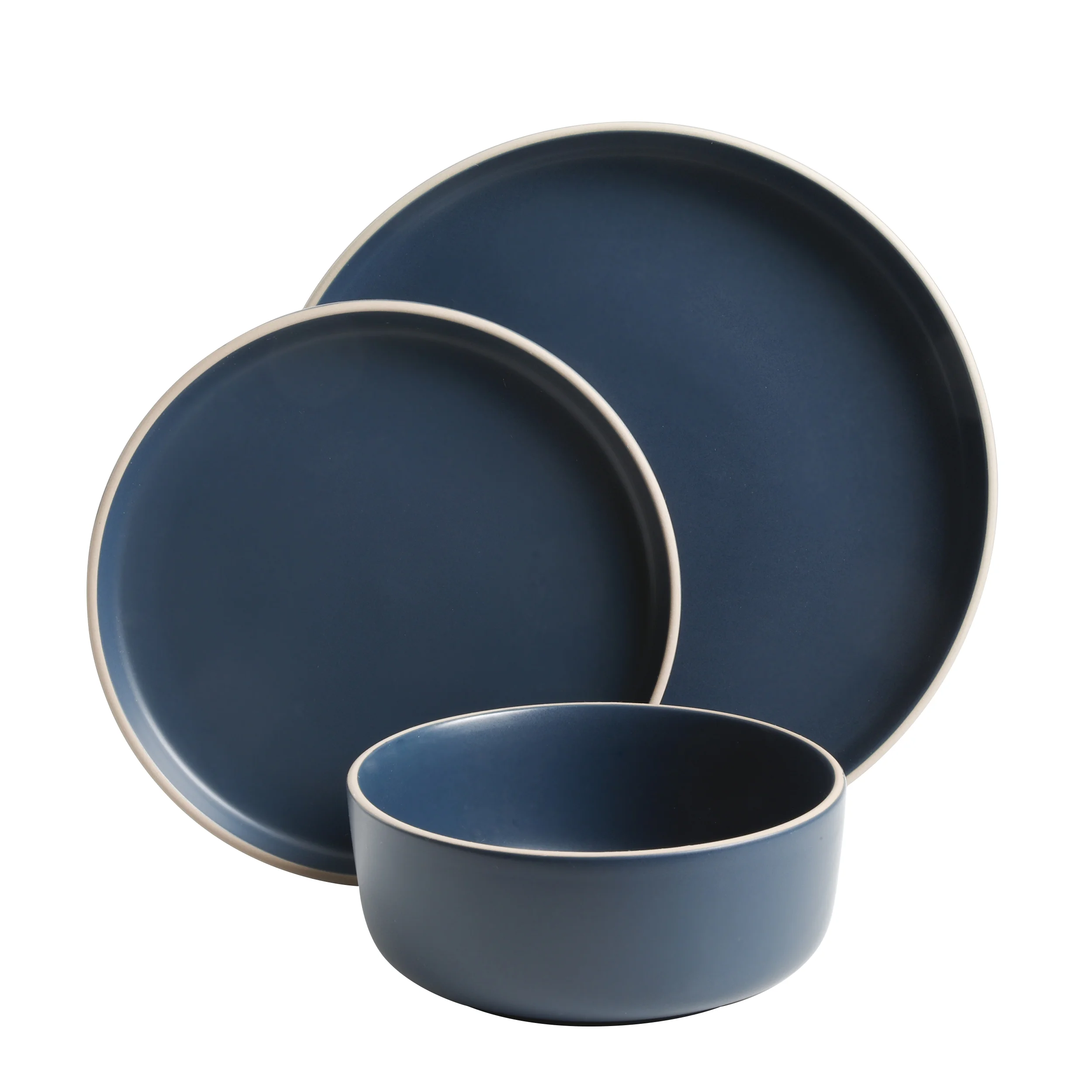 Gibson Home Zuma 18 Piece Dinnerware Set - Black