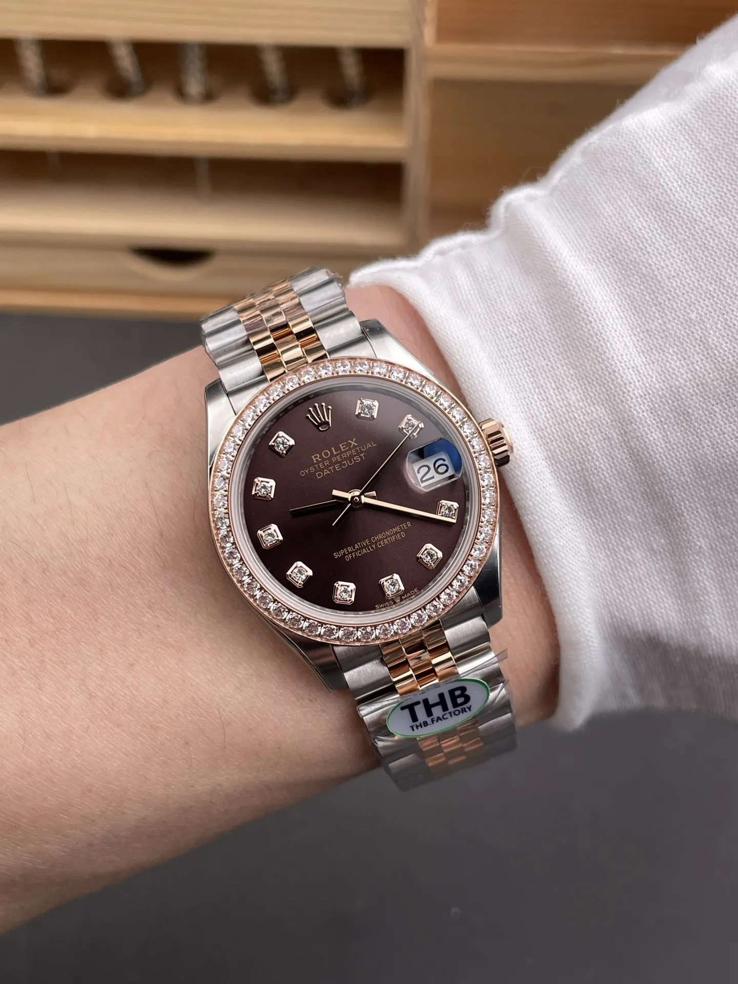 Rolex Datejust Two-Tone Rose Gold Ladies 31mm