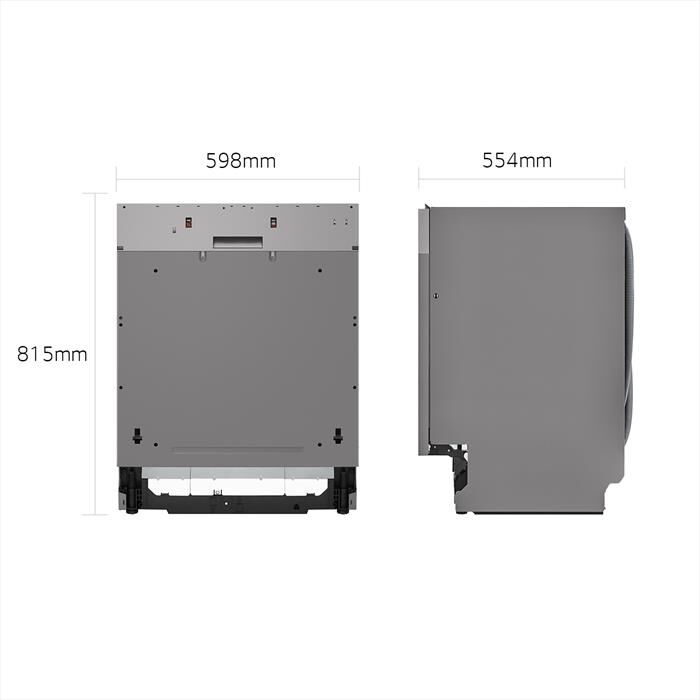 LG - Lavastoviglie QUADWASH DB475TXS Classe A 14coperti-Acciaio