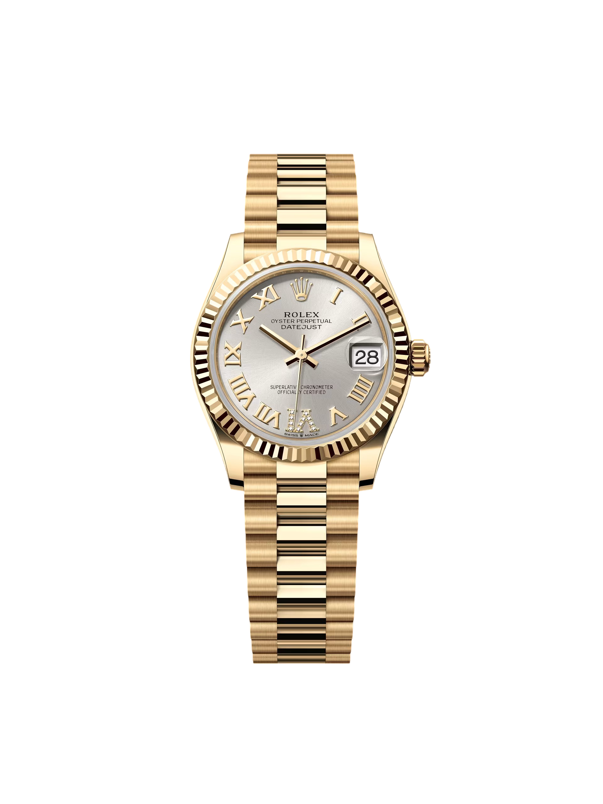 【Super Clone】RLX Datejust m278278-0028 Silver 31mm Dial President Bracelet Watch
