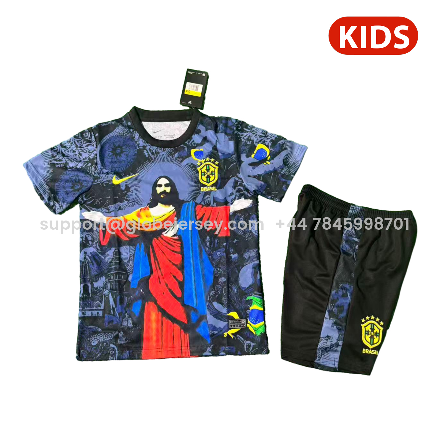 Brazil 25-26 Red Jesus Purple Special Kids Kit