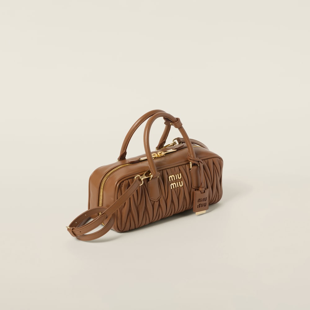 Large Arcadie matelassé nappa leather bag