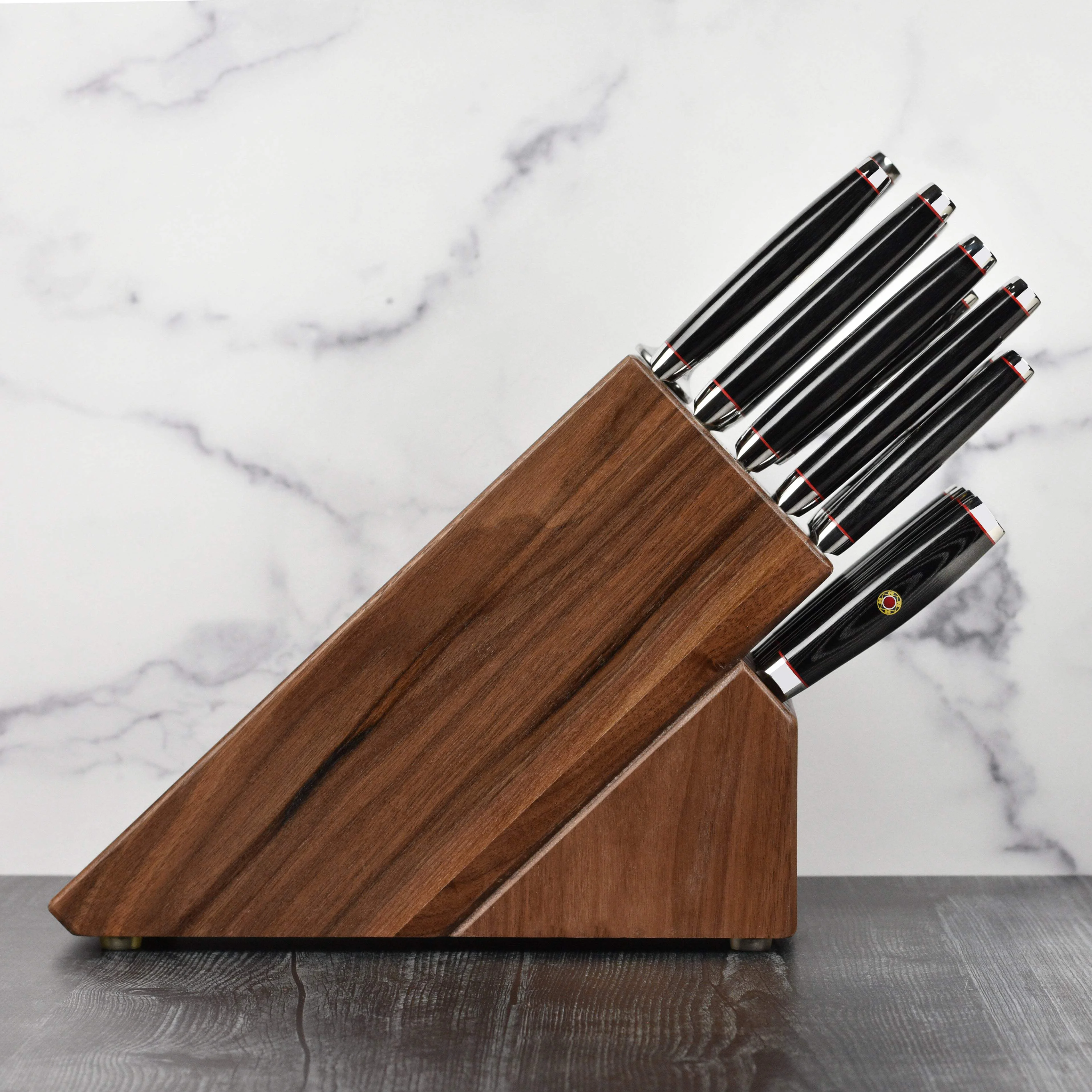 Enso SG2 18 Piece Walnut Knife Block Set - Made in Japan