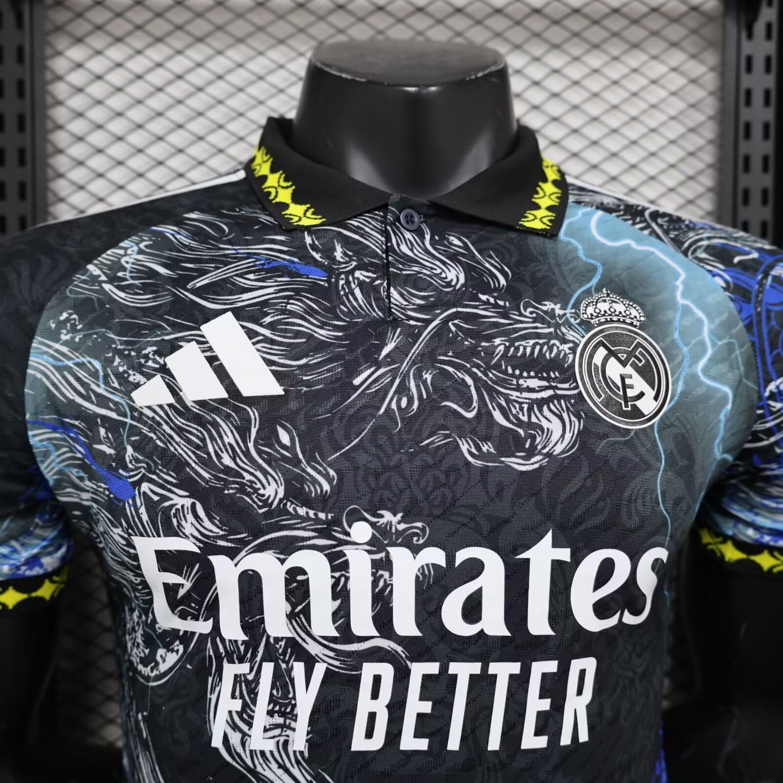 2024/2025 Player Version Real Madrid lightning Dragon Football Shirt 1:1 Thai Quality