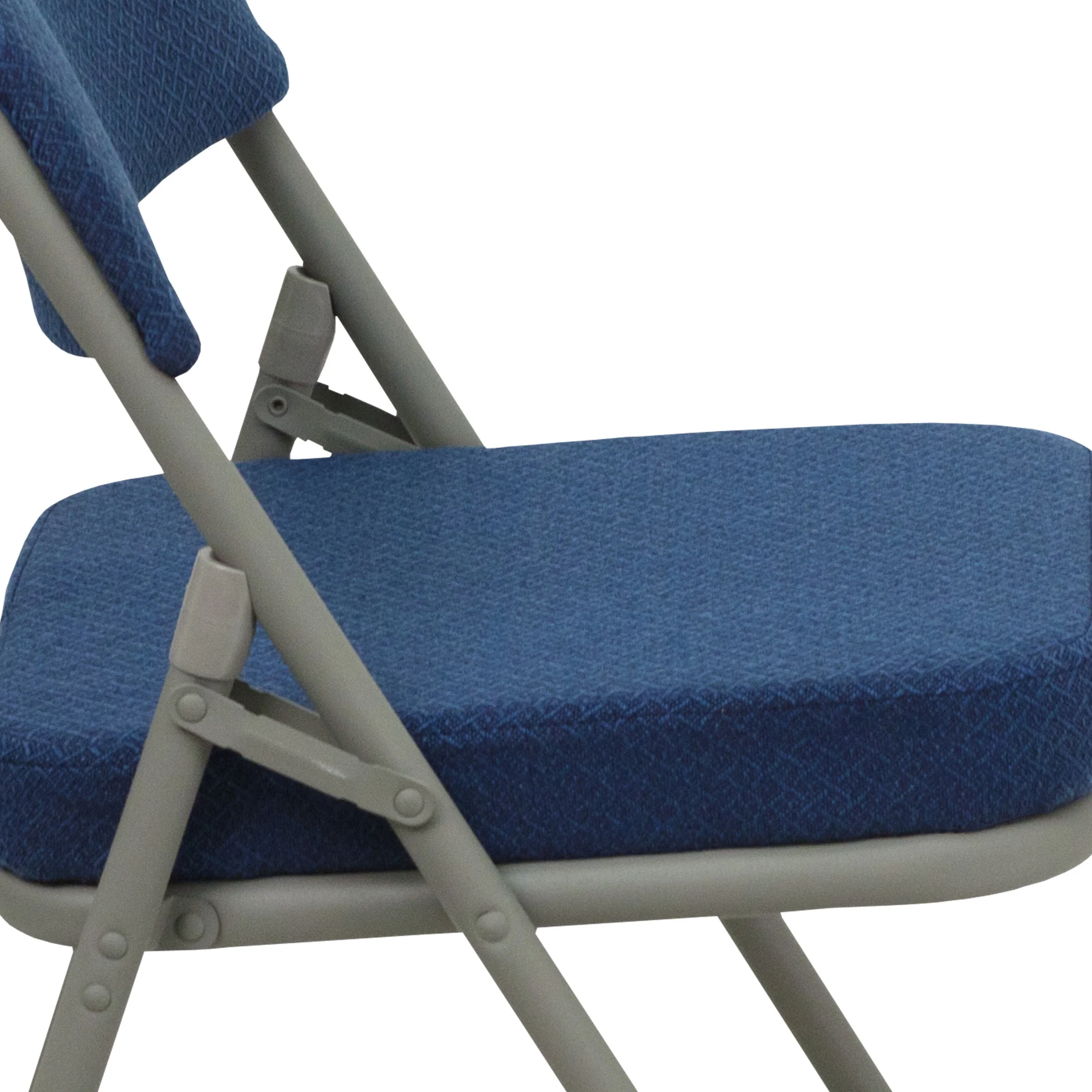 Flash Furniture Hercules Adult Triple Braced & Double Hinged Folding Chairs, Set of 2, Navy