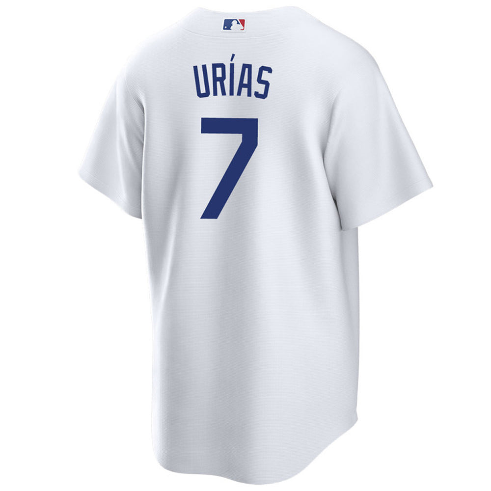 Men's Los Angeles Dodgers Julio Urias Cool Base Replica Home Jersey - White