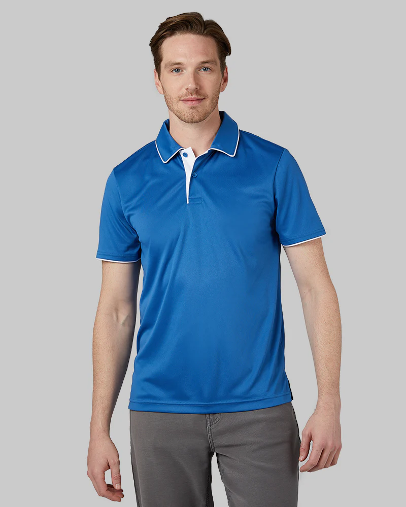 MEN'S STRETCH FLOW TIPPED POLO
