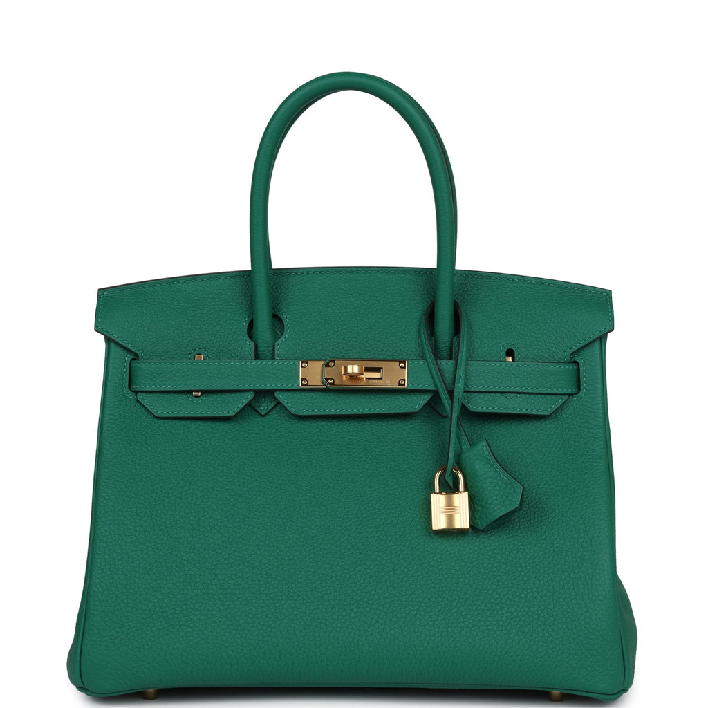 Birkin 30 Vert Vertigo Togo Gold Hardware