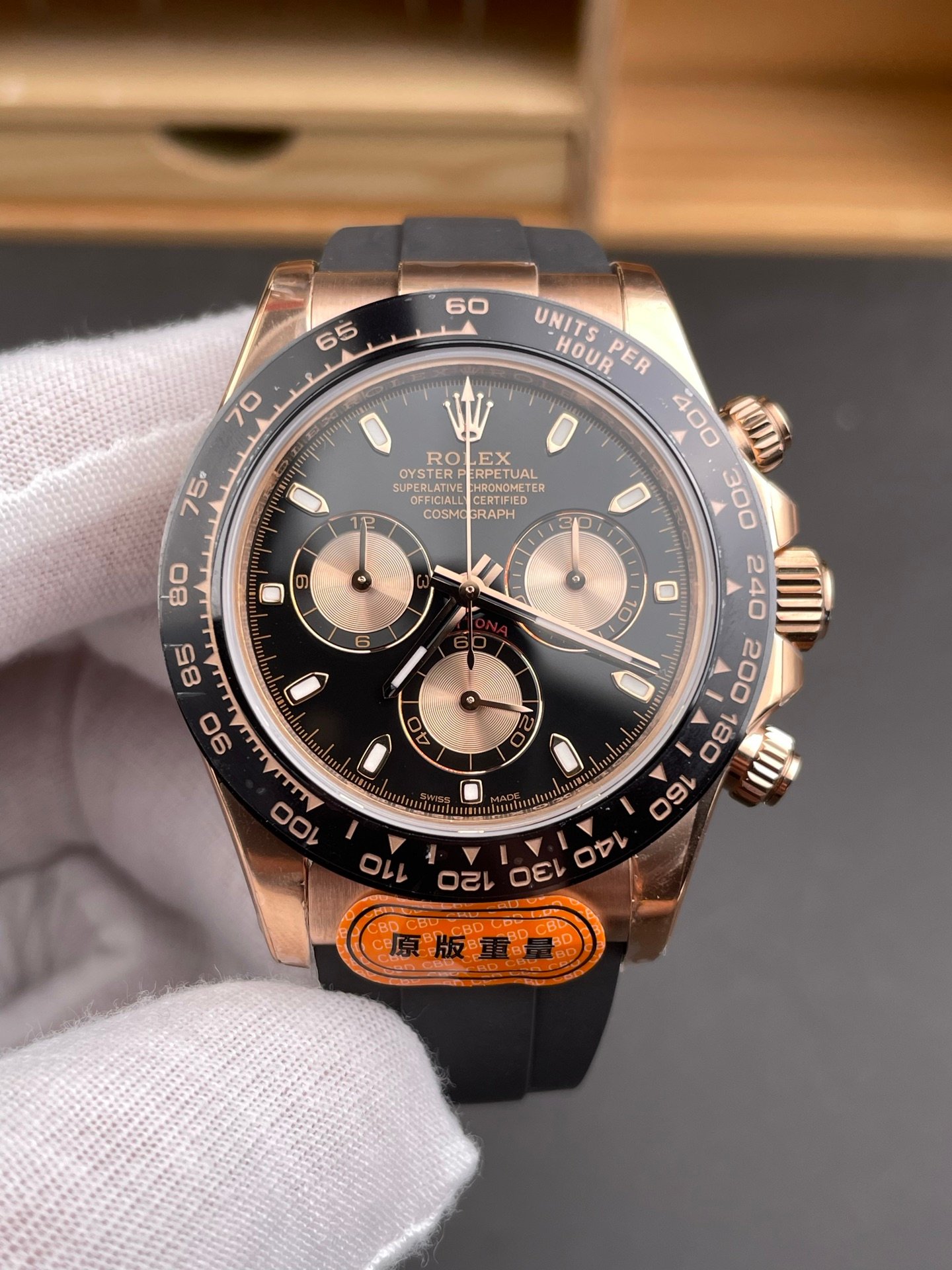 Rolex Daytona Black Vader Rose Gold
