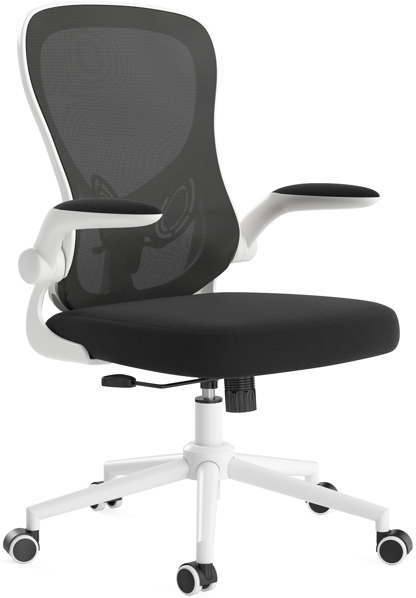 Hbada Office Chair, Ergonomic Desk Chair, Computer Mesh Chair with Lumbar Support and Flip-up Arms, Gray