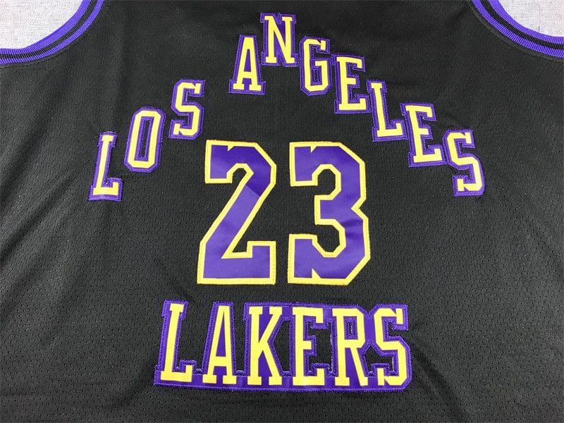 Men's Jersey 2024 Season Lakers #23 Black City Edition JAMES
