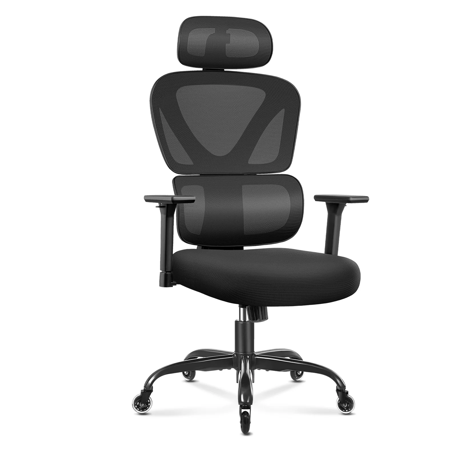 COOLHUT Ergonomic Office Chair, High Back Adjustable Computer Desk Chair with Lumbar Support, 500lb, Black