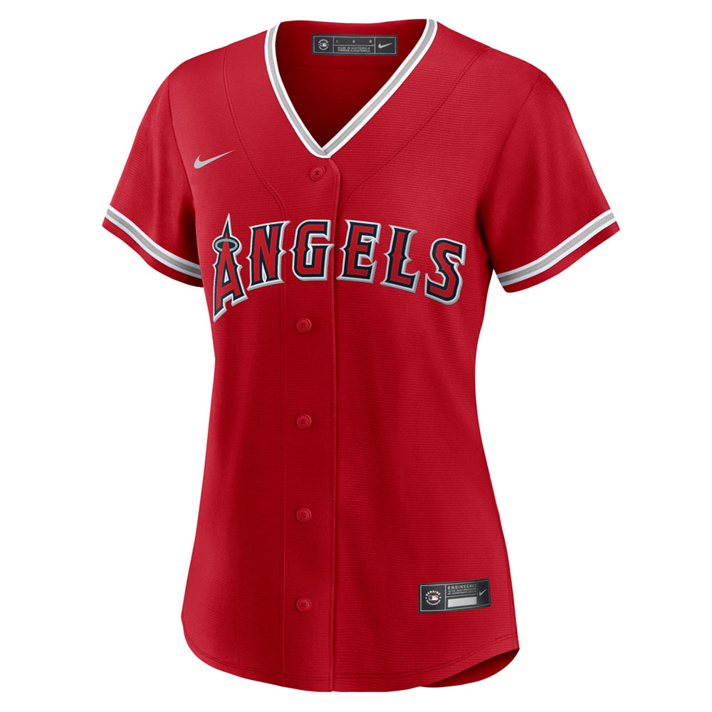 Women's Los Angeles Angels Mike Trout Alternate Player Jersey - Red