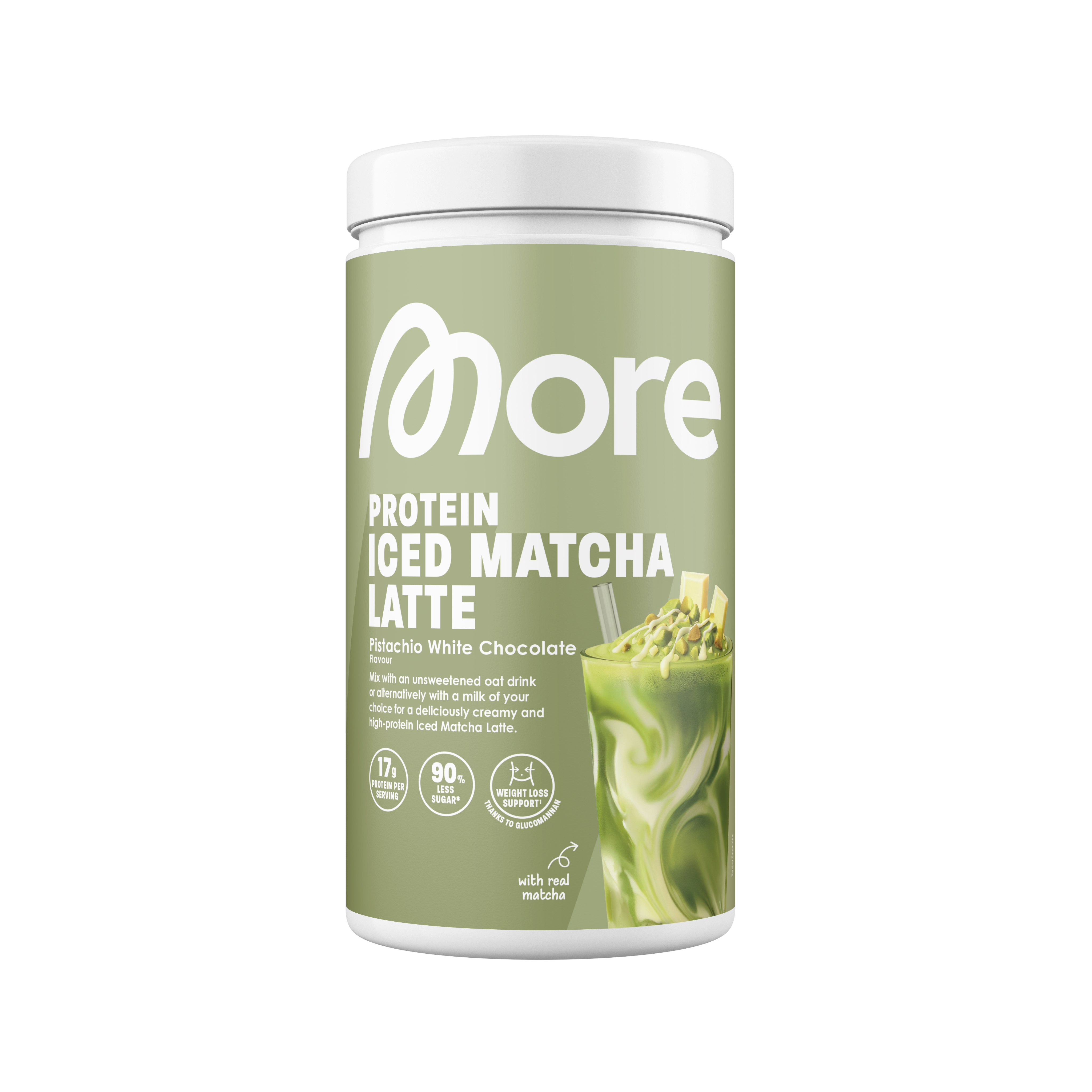 More Protein Iced Matcha Latte