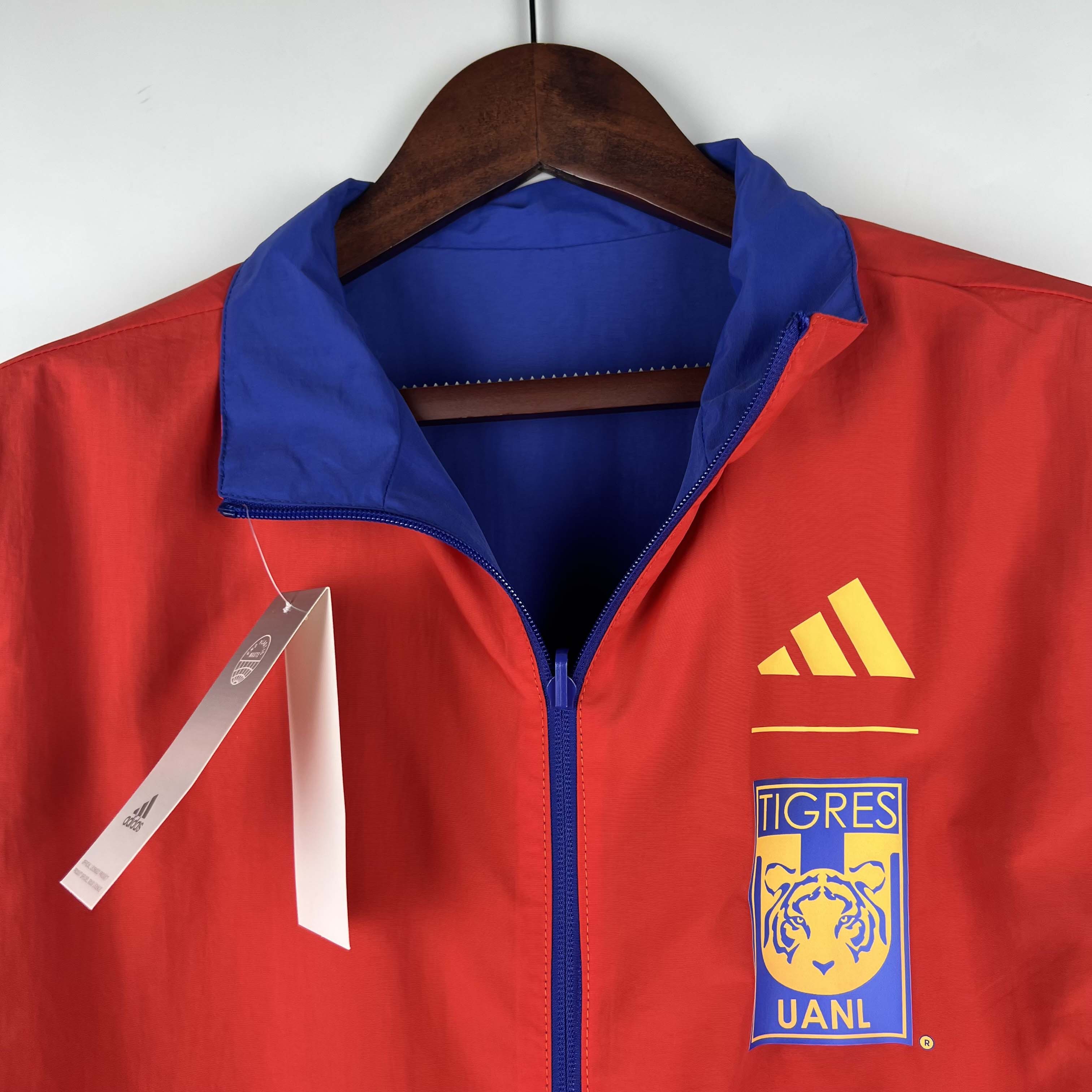 2023/2024 Tigres Reversible Windbreaker(Blue-red)Soccer Jersey 1:1 Thai Quality