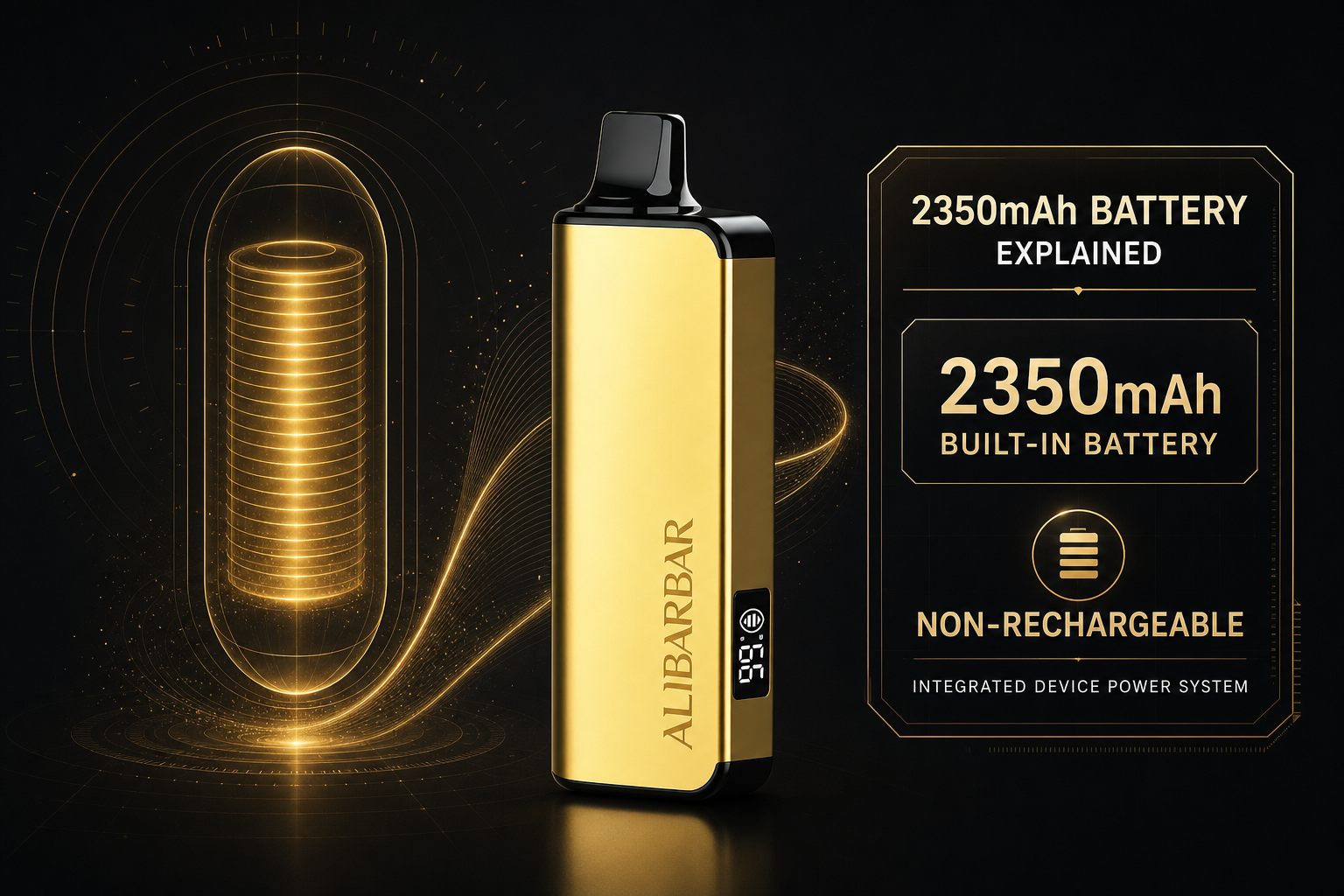 ALIBARBAR Ingot 9000 2350mAh built-in non-rechargeable battery specification