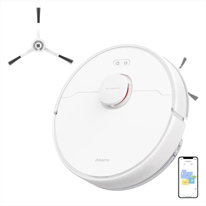 DREAME - Aspirapolvere robot F9 Pro VM Combo + 1 side brush-Bianco
